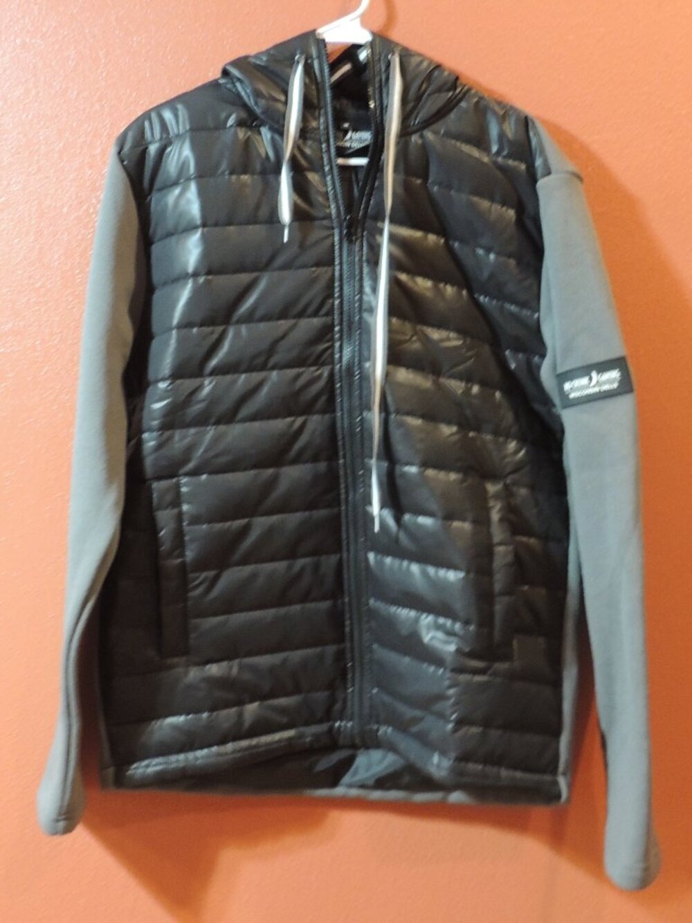 Casino Jacket Ho Chunk Gaming Wisconsin Dells Men Medium Gray Black Full Zip